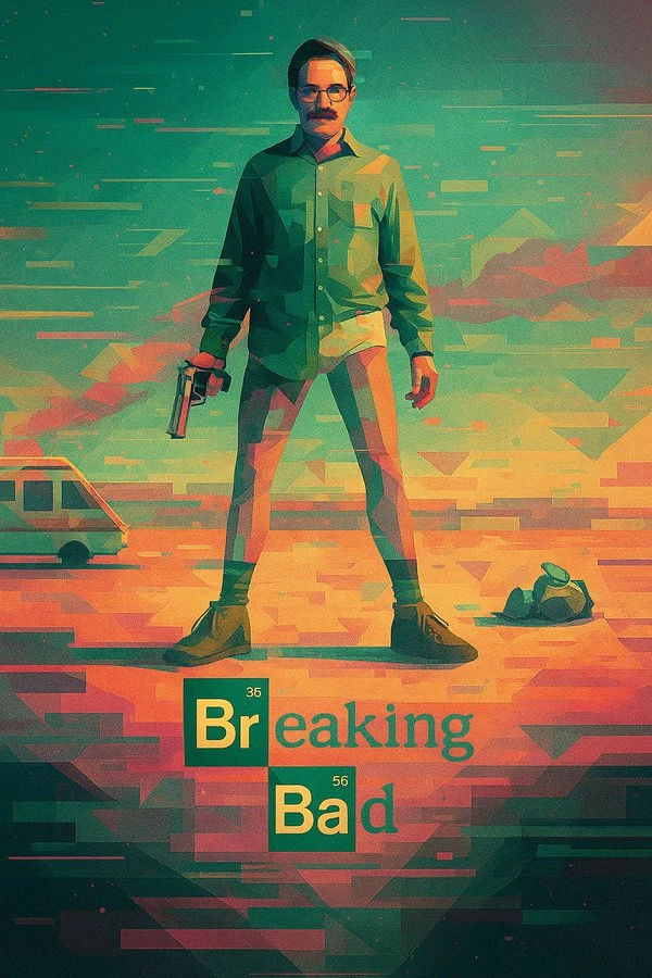 Surreal Geometric Art Style Digital Illustration