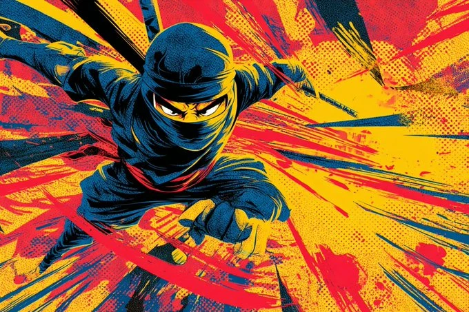 Retro Comic Style Cartoon Illustration