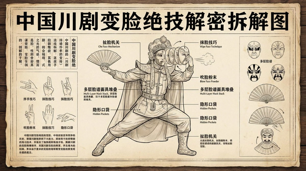 Sichuan Opera Face Changing Decrypted Disassembly Diagram